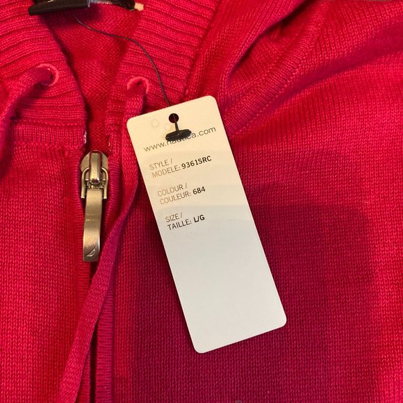 Nautica Fuchsia Hoodie Sweater - NWT - Picture 3 of 11